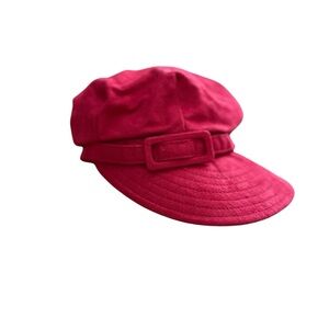 London Fog Red Women's Newsboy Hat O/S
